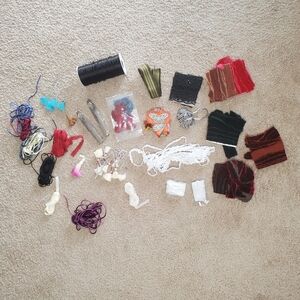 Bundle Of Ribbon Making Materials Velvet Lace Tassels